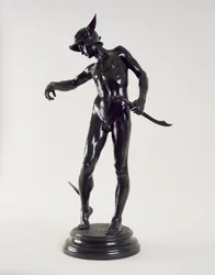 Perseo che si arma, 1882 (bronzo)
